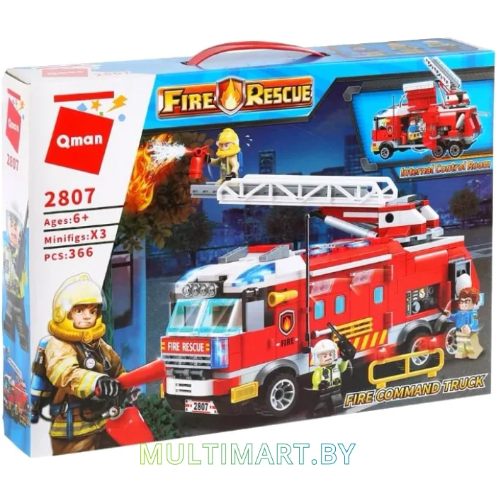 Конструктор Qman Fire Rescue 2807 Пожарная машина